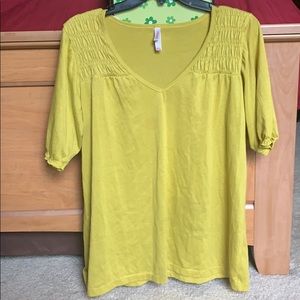Citrus Green cotton blouse